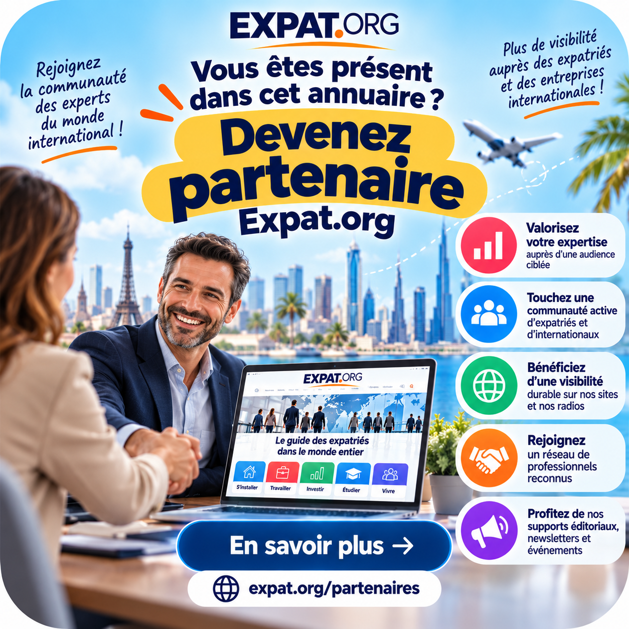 Devenez partenaire Expat.org