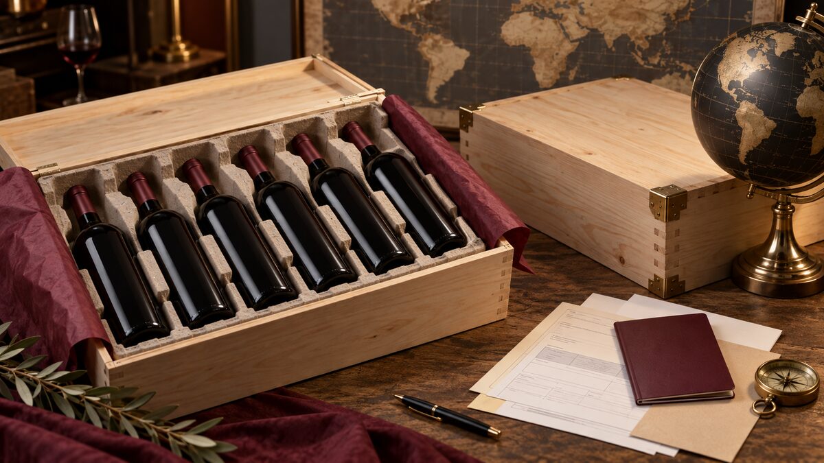 Illustration de la cave à vin des expatriés